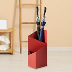 Double Tiered Umbrella Stand Umbrella Storage Rack with Detachable Drip Tray Umbrella Organizer Umbrella Holder for Entryway, Red