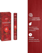 Frankincense - Box of Six 20 Sticks Tubes, 120 Sticks Total - HEM Incense From India