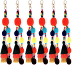 6Pcs Handcrafted Decorative Tassels for DIY Craft Home Décor Handmade Tassels Orange