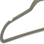 Amazon Basics Slim Velvet Non-Slip Space Saving Suit Clothes Hangers, Closet Organizer, Gray/Silver, 50-Pack