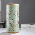 Ceramic Umbrella Stand, Vintage Ceramic Umbrella Stand, Umbrella Holder for Entryway, Multi-Functional Painted Porcelain, for Home Office Entrance Indoor(B)