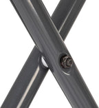 Household Essentials Luggage Rack, Grey Frame with Black Straps