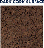 Quartet Cork Tiles, Bulletin Board Cork Panels 12" x 12" x 3/8", Dark Brown, 4 Pack (101)