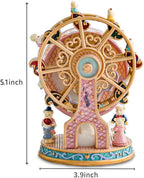 LOVE FOR YOU Gift Wrapped Music Box Bear Ferris Wheel Musical Decoration for Girls Kids Sister Son Daughter Mom Granddaughter Grandma Niece Children Women Christmas Birthday Presents Gifts
