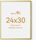 24x30 Aluminum Metal Picture Frame,Tempered Glass Gold Photo Frame 24x30 for Family Photo,Posters,Art,Document to Wall Mount Horizontally or Vertically