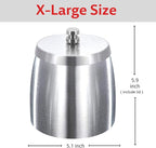 Ash Tray, Large Outdoor Ashtray with Lid, Ashtray for Outside Patio, Stainless Steel Windproof Smokeless Ash Tray for Balcony, Ashtrays for Smokers, Cigar, Home Office Decoration