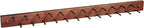 Spectrum Diversified Wooden Closet Wall Mount Storage Rack, 24 Peg Tie, Belt, Scarf and Jewelry Organizer One Coffee
