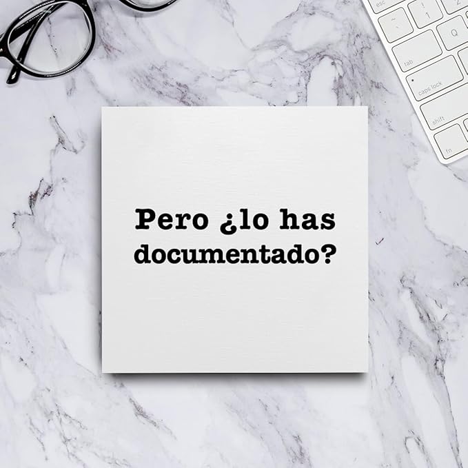 mmiishe Spanish But Did You Document It Wooden Box Sign The Office Gifts Boss Day Gifts for Him Funny Office Boss Gifts for Women Coworkers Decorations for Home Office Desk 5 x 5 Inches