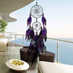 Dream Catchers Purple Handmade Feather Dreamcatcher