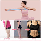 2 Pack Figure 8 Resistance Bands with Handles, Silicone Exercise Bands for Arm, Back, Chest, Shoulder, 15 & 25LB Set