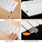 12Pcs Drawer Dividers, 16.93" x 2.76", Thick, Large Adjustable Drawer Organizer for Clothes, Kitchen, Bathroom, Dresser, Fridge, Bedroom, Office Storage, DIY Storage Organizer Separator
