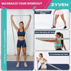 Premium Performance 76" Extended-Length High-Resistance Bands for Ultimate Strength, Mobility, and Plyometric Workouts