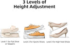 Shoe Slots Organizer,Adjustable Shoe Rack with Three Levels,shoe stackers for a pair of Shoes (Clear, 10 Pack)