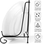 Vivinin 2 Pack Plate Stands - Metal Frame Holder & Artwork Display, 8 Inch Picture Frame Stand for Tabletop Art, Photo & Platter