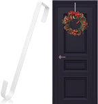 12 in Wreath Hanger White Wreath Hangers for Front Door Wreaths Hangers Hook Over The Door Hook for Christmas Wreaths Holder Decorative Halloween Easter Hanging Hooks Decor