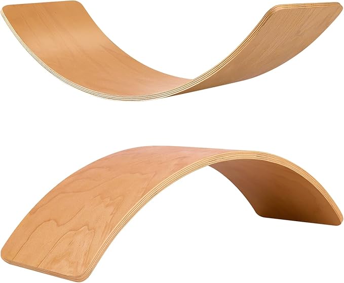 35" Balance Board Kids | Montessori Wobble Board for Toddlers Ages 3-5, Natural Wood Open-Ended Waldorf Sensory Toy for Indoor & Outdoor Play, Core Balance Trainer, Birthday & Christmas Gift 2026