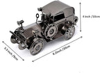Metal Antique Vintage Car Model Handcrafted Collections Collectible Vehicle for Bar or Home Decor Decoration Great Birthday Gift Bronze Classic Car Model, Large