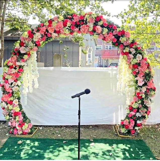 32" Rose/Peony Swags - Floral swags wall decor for Wedding Party Home Garden, Wedding Arch Garden Wall Decoration, Weddings, Coral, Pink