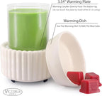 VICTORIA AROMA Ceramic Wax Melt Warmer 3-in-1 Candle Wax Warmer for Scented Wax Melter Electric Fragrance Wax Burner for Home Office Bedroom Gift & Decor…