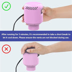 Electric Air Pump for Vacuum Storage Bags, Portable Travel Vacuum Pump Compressing Clothing Vacuum Seal Pump for Various Vacuum Seal Bags Pink(Storage Bag Not Included)