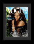 Creative Picture Frames 8.75 x 11.25 Magazine Frame with Full-Strength Glass, Holds Up To A 1/4" Thick Media with Installed Hangers for Easy Mounting, 11x14 Manhattan Black Frame with Black Mat
