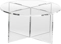 Clear Choice, Acrylic Round disassemble Riser Display Stand | Multipurpose Tabletop Risers for Displaying Personal or Business Decor, Cupcakes | Clear, Stable (4.5'' H X 9'' D)