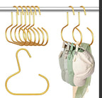 Belt Hanger for Closet, Great Space Saving Belt Hanger, Durable and Sturdy Steel Material, Smooth & Burr-Free Surface, Easy to Use, Multipurpose Closet Hangers for Storing Ties, Scarfs, Hats, 6 Pack