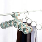 Scarf Organizer,Scarf Hangers for Closet,Scarf Ring Hangers Smooth Round Holder, Space Saving Plastic Scarf Hangers Towel Holders Closet Organizer for Scarves, Ties, Shawls, Belts (1pcs Random Color)
