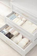 12 Pack Drawer Organizer Clothes, Foldable Fabric Dresser Organizer Closet Organizers and Storage Box for Underwear,Folded Clothes,Baby Clothing,Socks,Bra,Towels,Ties(12 Pack,Pink)