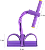 Pedal Resistance Bands with Handles, 21 Fitness Resistance Bands-6 Tube, Resistance Bands with Handles Pedal, Stretch Bands for Exercise Sit Up Exercise Equipment AB Workout Equipment for Women Men