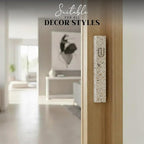 SURI Mezuzah for Door with Scroll – 9 Inch Modern Mezuzah Case with Non Kosher Scroll Included, Fits up to 8” Scroll, Easy Adhesive Installation, Gift Box Included