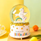 Unicorn Snow Globe for Kids, Musical Snowball with Colorful Lights Automatic Snowfall, for Girl Boy Christmas Birthday Ideal Choice, 4x6.3inch Music Box