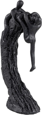 Hebdids Modern Art Sculpture - Living Room and Office Dynamic Climbing Wall Character Decoration, Black Statue,9 x 5.51 x 1.97inches Elegant Black Home Decoration Gift