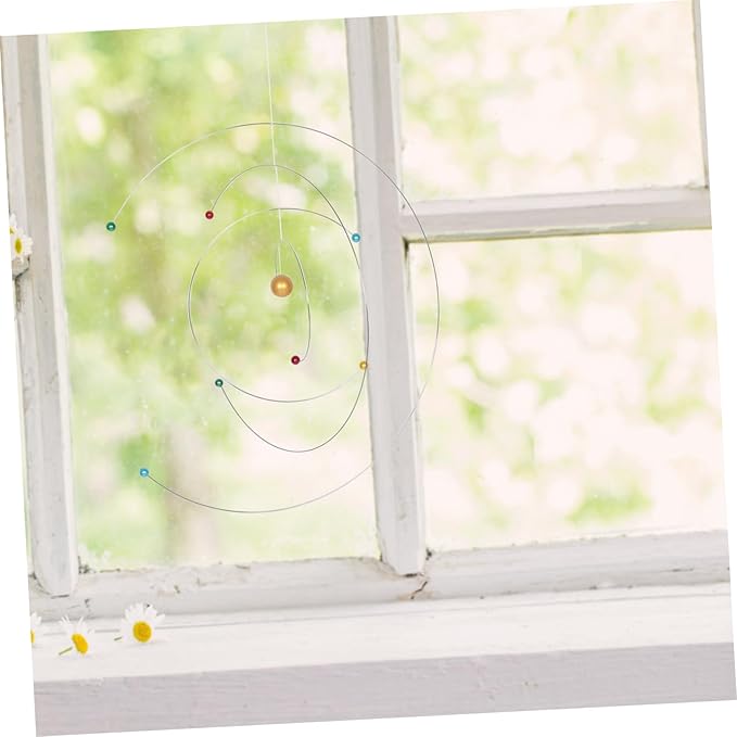Atom Hanging Mobile Modern Wind Chime Space Science Model Educational Decor for Classroom and Home Hanging Mobile for Adults and Kids
