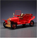 Mini Cars Replica Retro Nostalgic Iron Classic Car Ornaments Home Living Room TV Cabinet Car Model Desktop Decorations Race Car Birthday Party Decorations(Black)