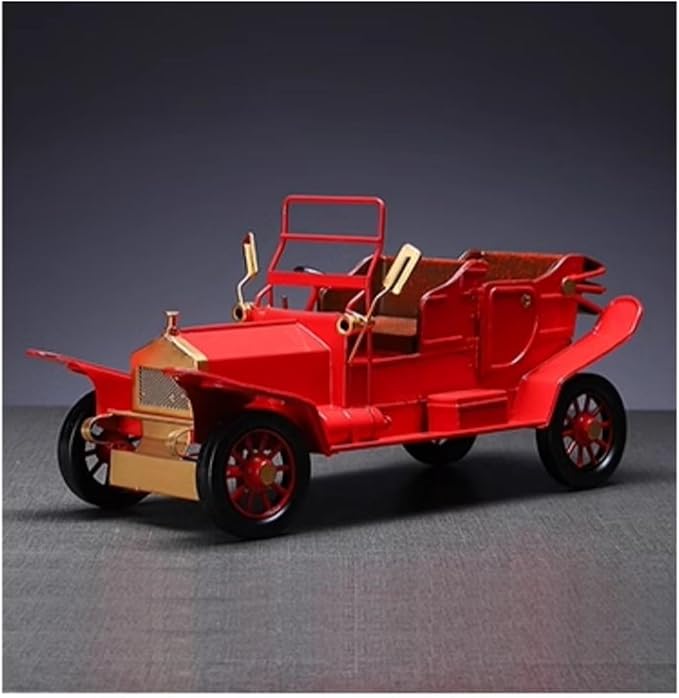 Mini Cars Replica Retro Nostalgic Iron Classic Car Ornaments Home Living Room TV Cabinet Car Model Desktop Decorations Race Car Birthday Party Decorations(Black)