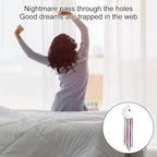 DIY Purple Moon Lace Gothic Dream Catcher kit 2 Set Boho Large Half Circle Handmade Dream Catcher Kit with Purple Agate for Wall Decor Women Gift Moon Sun DIY Gifts for Bedroom Christmas