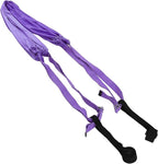 Tyenaza Aerial Yoga Swing Set, Aerial Yoga Door Hanging Trapeze Sling Kit, Waist Back Leg Stretch Strap, Leg Stretching Assist Trainer(紫色)