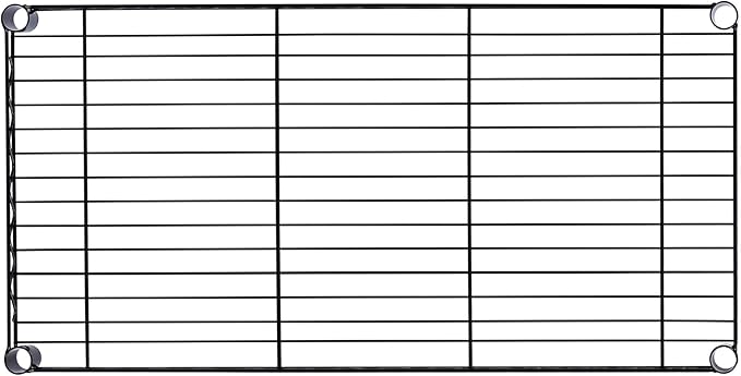 Alera ALEGR363618BL 36 in. W x 18 in. D x 75 in. H 30 Garments Wire Shelving Garment Rack - Black