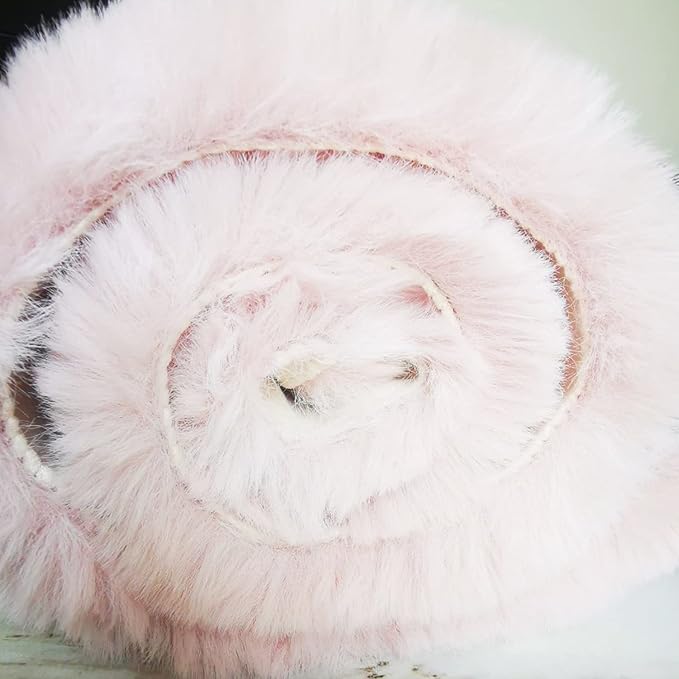 Ghouse Ultra Soft Faux Rabbit Fur Rug 3x5, Machine Washable Area Rugs for Bedroom Fluffy Rugs for Living Room, No-Shedding Carpet Sheepskin Rug Pink