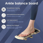 Ankle Balance Board & Ankle Strengthener - Non-Slip Axis Board Wobble Board for Physical Therapy, Fast Injury Recovery & Core Strength, 300lbs Capacity - Ideal Balance Trainer for Athletes, Seniors, Home & Gym Use