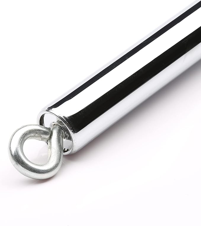 2pcs Silver Portable Exercise Spreader Bar, Restore Pilates Sports Aid Training Fitness Gear Pilates Aid Kit, Home Yoga Gym Kit with Fur Flocking Storage Bag