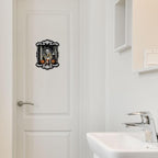 Pinetree Art Halloween Bathroom Wall Decor, Skeleton Gothic Wall Art for Toilet Decorative