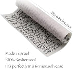Kosher Mezuzah Scroll From Israel - Klaf Mezuza Parchment by ProShofar (5")