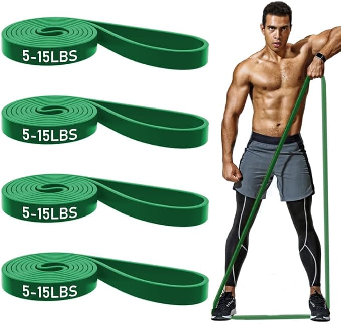 ROSAPOAR Resistance Band Pull up Band Fitness Exercise Bands Natural Latex for Workout Body Stretch Powerlifting Band Fitness Sport Training at Home/The Gym