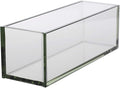 WGV Rectangle Plate Vase, Length 12", Width 4", Height 4", Glass Container, Floral Dispaly, Candy Holder, Planter Terrarium for Wedding Party Event, Home Office Décor, Clear, 1 Piece