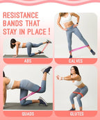 Resistance Bands for Working Out, Exercise Bands with 5 Resistance Levels, Natural Latex Resistance Bands Designed for Home Fitness, Strength Training and Flexibility Exercises
