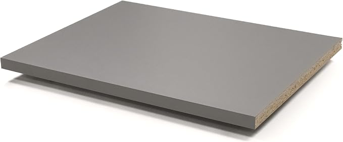 Custom Shelves, 3/4"" Thick Melamine, Cut to Size, Fully Customizable up to 65 inches Wide and up to 24 inches deep. for Cabinets, Closets, or Anywhere