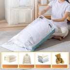 Vacuum Storage Bags for Clothing - NeatNest 6 Pack Flat Space Saver Bags, 3 Small+3 Medium, for Clothes, Towels, Sweaters, Dual Compression (Vacuum or Hand Press), Airtight and Reusable