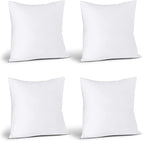 Utopia Bedding Throw Pillows Insert (Pack of 4, White) - 26 x 26 Inches Bed and Couch Pillows - Indoor Decorative Pillow